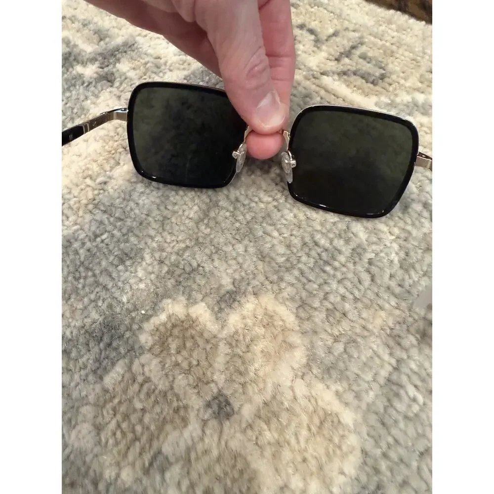 Persol Sunglasses PO2475S 51531 50mm Gold & Black / green Lens NWT